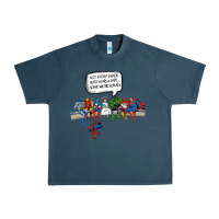Midnight Navy Superheros Urban Heavy Tee - Bettercallsaul