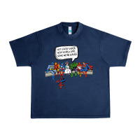 Navy Superheros Urban Heavy Tee - Bettercallsaul