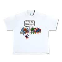 White Superheros Urban Heavy Tee - Bettercallsaul