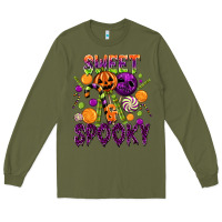 Army Green Sweet and Spooky Long Sleeve Tee - texasbilliewilder