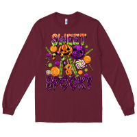 Burgundy Sweet and Spooky Long Sleeve Tee - texasbilliewilder