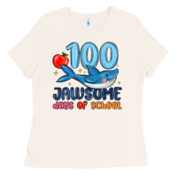 100 Jawsome Days Of School Ladies Tee | Teevron