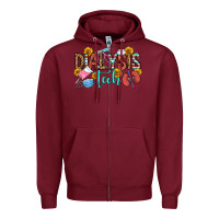 Burgundy dialysis tech Zipper Hoodie - OliviaCreatesArt