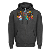 Charcoal Heather dialysis tech Zipper Hoodie - OliviaCreatesArt