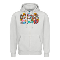 Dove Grey dialysis tech Zipper Hoodie - OliviaCreatesArt