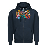 Navy dialysis tech Zipper Hoodie - OliviaCreatesArt