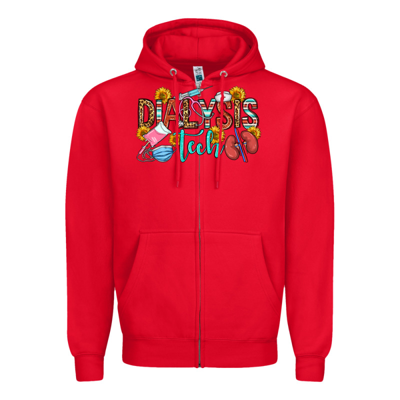 Dialysis Tech Zipper Hoodie by OliviaCreatesArt | Teevron