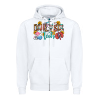 White dialysis tech Zipper Hoodie - OliviaCreatesArt