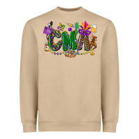 Mushroom cma mardi gras cowgirl Heavyweight Sweatshirt - CowGirlArtShop
