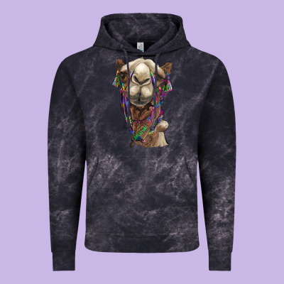 Tie Dye Camel Vintage Hoodie Designed By Barkaloodesign