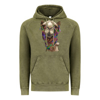Vintage Olive tie dye camel Vintage Hoodie - BarkalooDesign