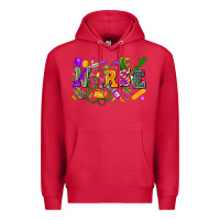 Cardinal Nurse Mardi Gras Premium Hoodie - FaDigitalArtStudio