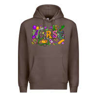 Coffee Nurse Mardi Gras Premium Hoodie - FaDigitalArtStudio