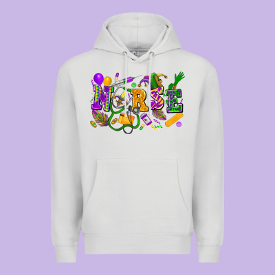 Nurse Mardi Gras Premium Hoodie Designed By Fadigitalartstudio