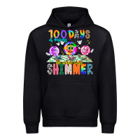 Black 100 Days Of Making The Whole Class Shimmer Urban Hoodie - CowhideDigitalArt