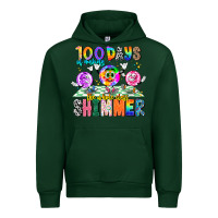 Forest Green 100 Days Of Making The Whole Class Shimmer Urban Hoodie - CowhideDigitalArt