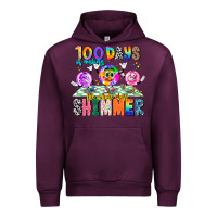 Mauve Wine 100 Days Of Making The Whole Class Shimmer Urban Hoodie - CowhideDigitalArt