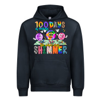 Navy 100 Days Of Making The Whole Class Shimmer Urban Hoodie - CowhideDigitalArt