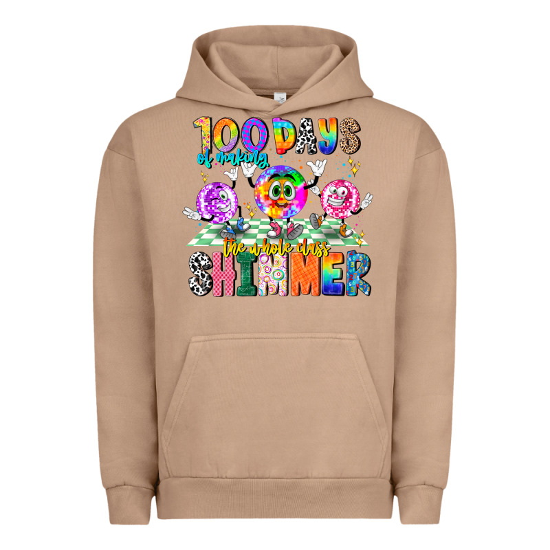 100 Days Of Making The Whole Class Shimmer Urban Hoodie by CowhideDigitalArt | Teevron