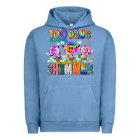Pigment Pebble Blue 100 Days Of Making The Whole Class Shimmer Urban Hoodie - CowhideDigitalArt