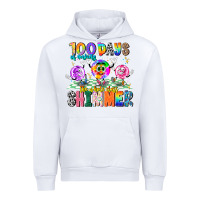 White 100 Days Of Making The Whole Class Shimmer Urban Hoodie - CowhideDigitalArt