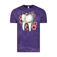 Cloud Purple floral tooth Vintage Tee - Jasminsmagicworld