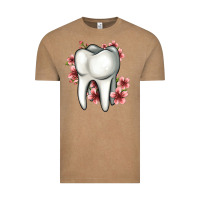 Vintage Coffee floral tooth Vintage Tee - Jasminsmagicworld