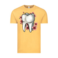 Vintage Mustard floral tooth Vintage Tee - Jasminsmagicworld