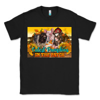 Black Cutest Pumpkin In The Patch Pig Classic Tee - LillyAllenDesigns