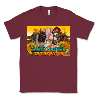 Burgundy Cutest Pumpkin In The Patch Pig Classic Tee - LillyAllenDesigns