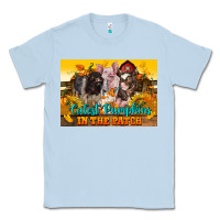 Dusty Blue Cutest Pumpkin In The Patch Pig Classic Tee - LillyAllenDesigns