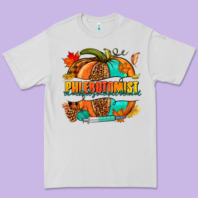 Phlebotomist Pumpkin Premium Tee Designed By Nancycooperartshop