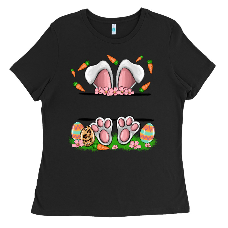 Easter Costom Name Rabbit Ladies Tee by MaliasSmallBusiness | Teevron