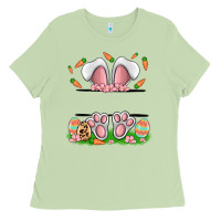 Matcha easter costom name rabbit Ladies Tee - MaliasSmallBusiness
