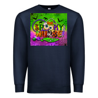 Navy one spooky nurse tumbler Premium Sweatshirt - BundleAndBundleShop