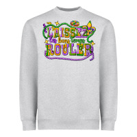Heather Grey laissez les bons temps router Heavyweight Sweatshirt - CowGirlArtShop