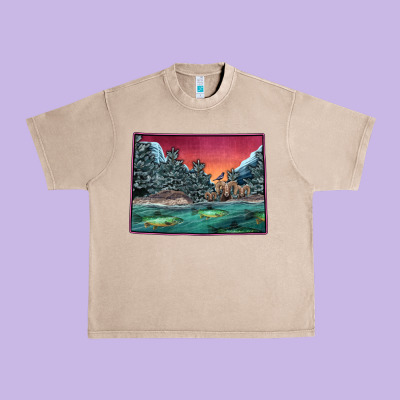 Colorado Scenery Map Urban Heavy Tee Designed By Bettercallsaul