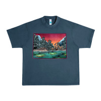 Midnight Navy Colorado Scenery Map Urban Heavy Tee - Bettercallsaul