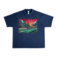 Navy Colorado Scenery Map Urban Heavy Tee - Bettercallsaul
