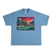 Pebble Blue Colorado Scenery Map Urban Heavy Tee - Bettercallsaul