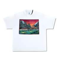 White Colorado Scenery Map Urban Heavy Tee - Bettercallsaul