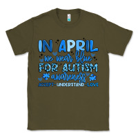 Army Green in april we wear blue for autism awareness Classic Tee - Artiststas