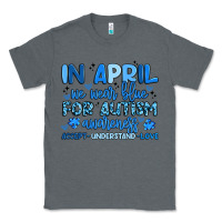 Charcoal Heather in april we wear blue for autism awareness Classic Tee - Artiststas