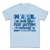 Dusty Blue in april we wear blue for autism awareness Classic Tee - Artiststas