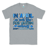 Heather Grey in april we wear blue for autism awareness Classic Tee - Artiststas