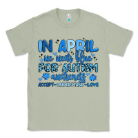 Matcha in april we wear blue for autism awareness Classic Tee - Artiststas