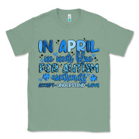 In April We Wear Blue For Autism Awareness Classic Tee | Teevron