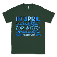 Sports Green in april we wear blue for autism awareness Classic Tee - Artiststas