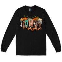Black western howdy pumpkin Long Sleeve Tee - NancyCooperArtShop