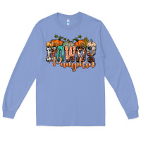 Colony Blue western howdy pumpkin Long Sleeve Tee - NancyCooperArtShop